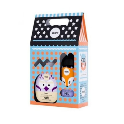 Miniaturka artykułu - YOPE Zestaw dla dzieci Zestaw Mydło Jaśmin + Żel Pomarańcza, 400 + 400ml