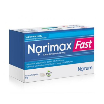 Miniaturka artykułu - Narine Narum Narimax Fast 200mg, 30kaps.