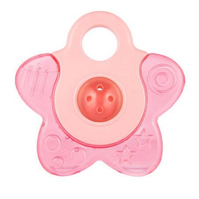Miniaturka artykułu - Canpol Babies Gryzak wodny z grzechotką gwiazda różowy, 1szt.