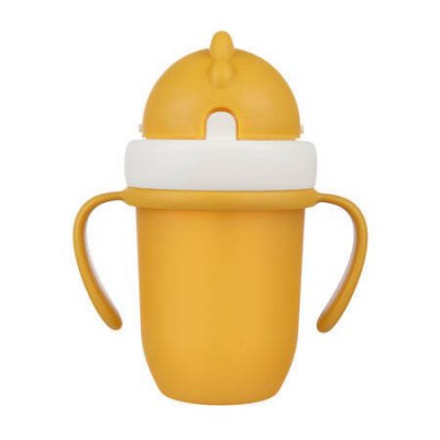 Miniaturka artykułu - Canpol Babies Kubek ze składaną rurką 9m+ ż&oacute;łty 210ml, 1szt.