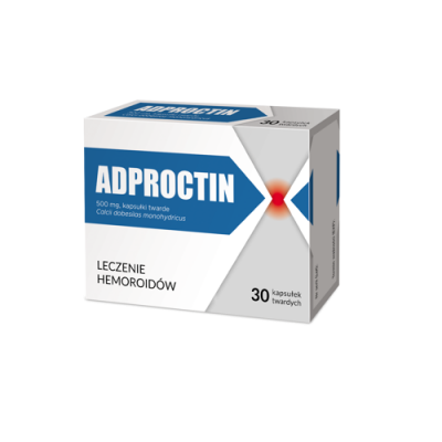 Miniaturka artykułu - Adproctin - leczenie hemoroidów, 30 kaps.