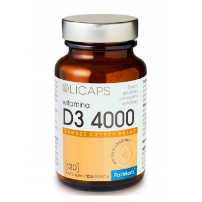 Miniaturka artykułu - FORMEDS Olicaps D3 4000, 120 kaps.