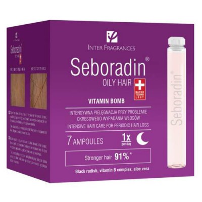 Miniaturka artykułu - SEBORADIN OILY HAIR Ampułki do włosów, 7 ampułek