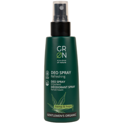 Miniaturka artykułu - GRN Gentlemen's Organic Olej konopny & Chmiel Dezodorant w sprayu, 75ml