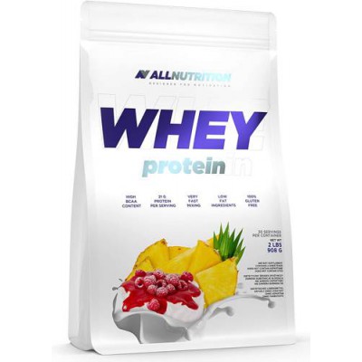 Miniaturka artykułu - Allnutrition Whey Protein Pineapple Raspberry, 908g
