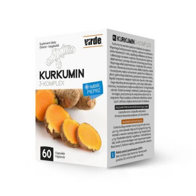 Miniaturka artykułu - Kurkumin 3-komplex, 60 kaps.