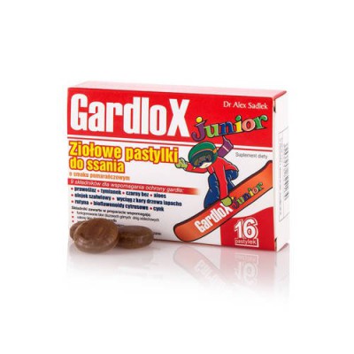 Miniaturka artykułu - Gardlox Junior, 16pastylek