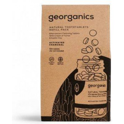 Miniaturka artykułu - GEORGANICS Tabletki do mycia zęb&oacute;w Węgiel, 720tabl.