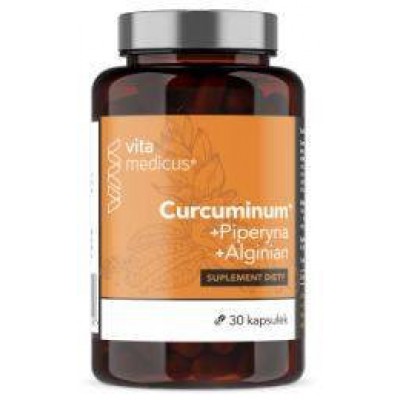 Miniaturka artykułu - Curcuminum+ 30 kaps.- kurkumina z piperydyną i arginianem sodu