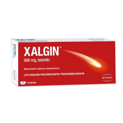 Miniaturka artykułu - Xalgin 500mg, 12tabl.- Lek o silnym działaniu przeciwb&oacute;lowym