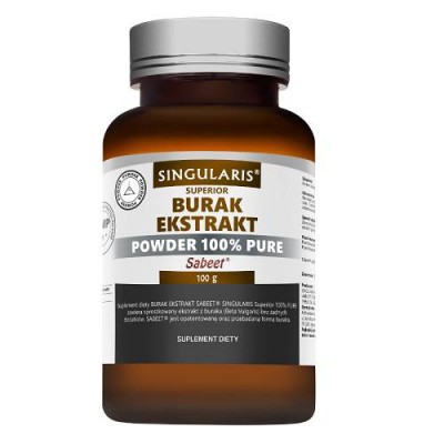 Miniaturka artykułu - Singularis Burak Ekstrakt Powder 100% Pure Sabeet, 100g