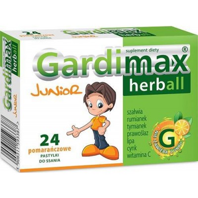Miniaturka artykułu - Gardimax Herball Junior, 24past. do ssania