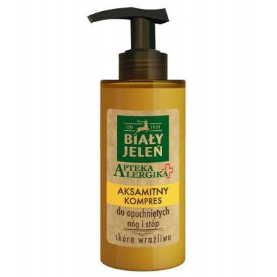BIAŁY JELEŃ Apteka Alergika Aksamitny kompres do opuchniętych n&oacute;g i st&oacute;p, 150ml