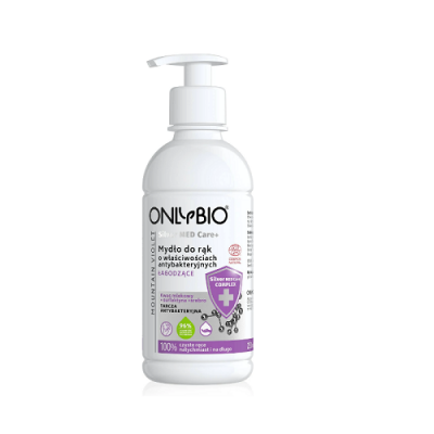 Miniaturka artykułu - OnlyBio Antybakteryjne Mydło do rąk łagodzące, 250ml