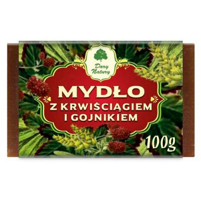 DARY NATURY Mydło z krwiściągiem i gojnikiem, 100g