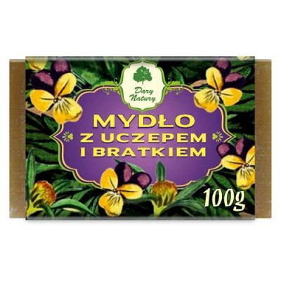 Miniaturka artykułu - DARY NATURY Mydło z uczepem i bratkiem, 100g