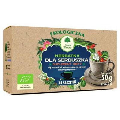 Miniaturka artykułu - DARY NATURY Herbatka Ekologiczna Dla Serduszka, 25x2,0g