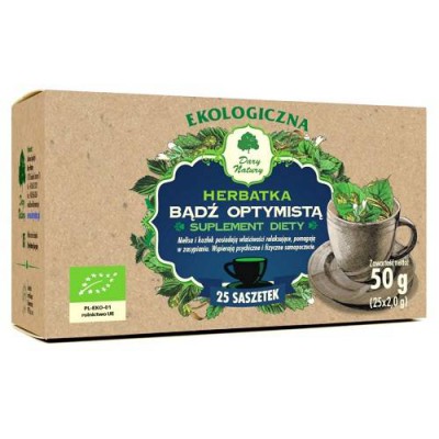 Miniaturka artykułu - DARY NATURY Herbatka Ekologiczna Bądź Optymistą, 25x2,0g