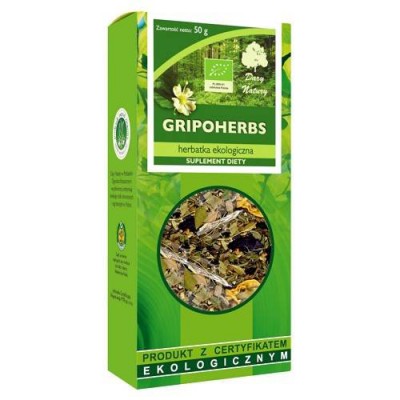 Miniaturka artykułu - DARY NATURY Herbatka Ekologiczna Gripoherbs, 50g