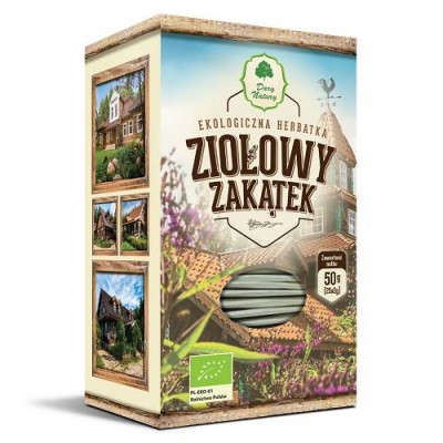 Miniaturka artykułu - DARY NATURY Herbatka Ekologiczna Ziołowy Zakątek, 25x2g