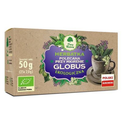Miniaturka artykułu - DARY NATURY Herbatka Ekologiczna Globus, 25x2,0g