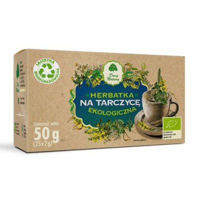 Miniaturka artykułu - DARY NATURY Herbatka Ekologiczna Na Tarczycę, 25x2g