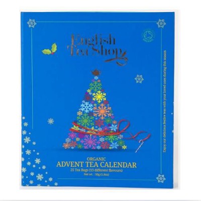 Miniaturka artykułu - Kalendarz adwentowy bio Blue Book style, 25 piramidek