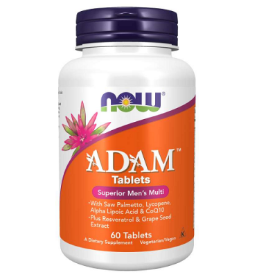 Miniaturka artykułu - NOW FOODS Adam, 60 tabl.