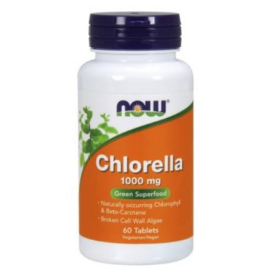 Miniaturka artykułu - Now Foods Chlorella 1000 mg, 60 tabl.