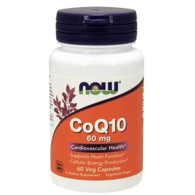 Miniaturka artykułu - Now Foods Koenzym Q10 60 mg, 60kaps.