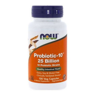 Miniaturka artykułu - Now Foods Probiotic-10 25 Billion, 100kaps.