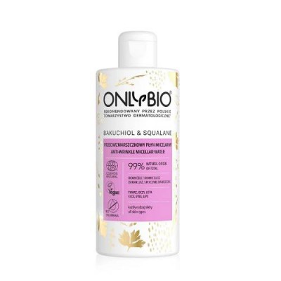 Miniaturka artykułu - OnlyBio Przeciwzmarszczkowy płyn micelarny, 300ml