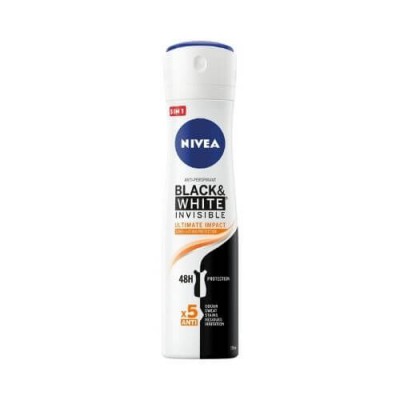 Miniaturka artykułu -  NIVEA Black&White Invisible Ultimate Impact Antyperspirant, 150 ml