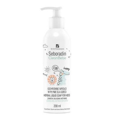 Miniaturka artykułu - SEBORADIN CLEAN BEBE Ochronne mydło w płynie, 200ml