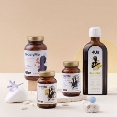 Miniaturka artykułu - Health Labs zestaw My perfect hair: BeautyMe, 120g + NewMe PRO, 60kaps. + SmartMe, 250ml