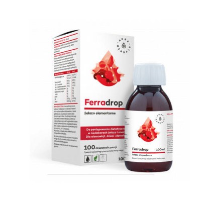 Miniaturka artykułu - AURA HERBALS Ferradrop żelazo, 100ml