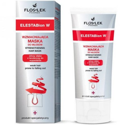 Miniaturka artykułu - FLOS-LEK ELESTABion W Wzmacniająca maska do włos&oacute;w, 200ml