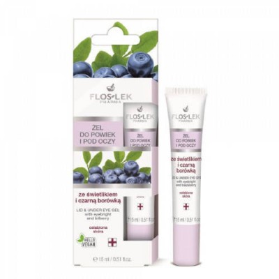 FLOS-LEK Żel do powiek i pod oczy świetlik/czarna bor&oacute;wka, 15ml