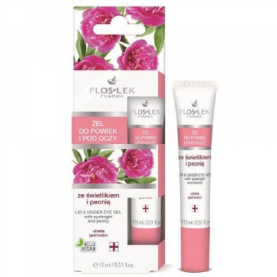 FLOS-LEK Żel do powiek i pod oczy świetlik/peonia, 15ml
