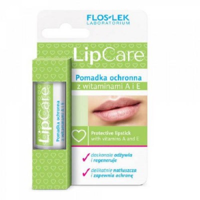 FLOS-LEK Pomadka ochronna z witaminami A+E, 1szt.