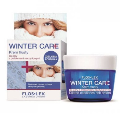 Miniaturka artykułu - FLOS-LEK WINTER CARE Krem tłusty do sk&oacute;ry naczynkowej, 50ml