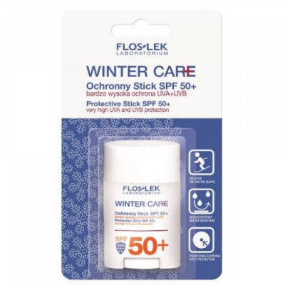 Miniaturka artykułu - FLOS-LEK Winter Care Stick Ochronny SPF 50+ 16g