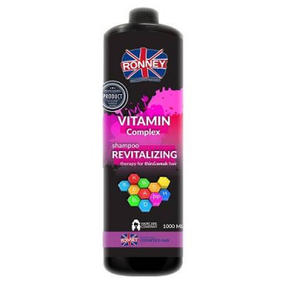 Miniaturka artykułu - RONNEY Szampon rewitalizujący - vitamin, 1000ml