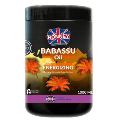 Miniaturka artykułu - RONNEY Maska energetyzująca - olej babassu, 1000ml