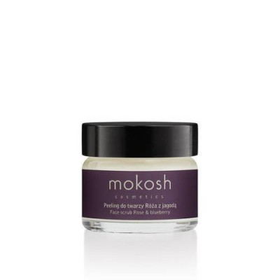 Miniaturka artykułu - MOKOSH Aktywny peeling do twarzy R&oacute;ża z jagodą, 15ml