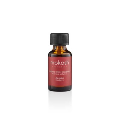 Miniaturka artykułu - MOKOSH Odżywczy eliksir do paznokci Żurawina, 10ml