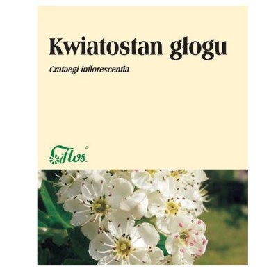 Miniaturka artykułu - FLOS Kwiatostan Głogu zioła do zaparzania, 50g