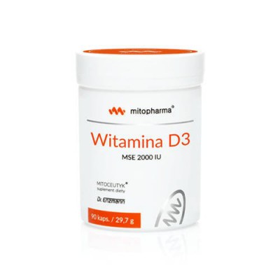 Miniaturka artykułu - MITOPHARMA Witamina D3 MSE 0,5g, 90 kaps.
