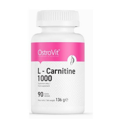 Miniaturka artykułu - OstroVit L-Carnitine 1000mg, 90 tabletek