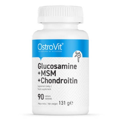 Miniaturka artykułu - OstroVit Glucosamine+MSM+Chondroitin, 90tabl.